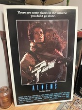 ALIENS MOVIE POSTER 1986 Original SIGOURNEY WEAVER