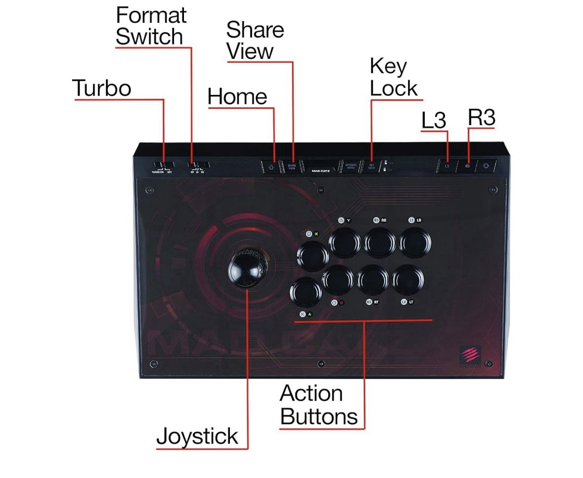Mad Catz The Authentic EGO Arcade Fight Stick for PS4, Xbox One