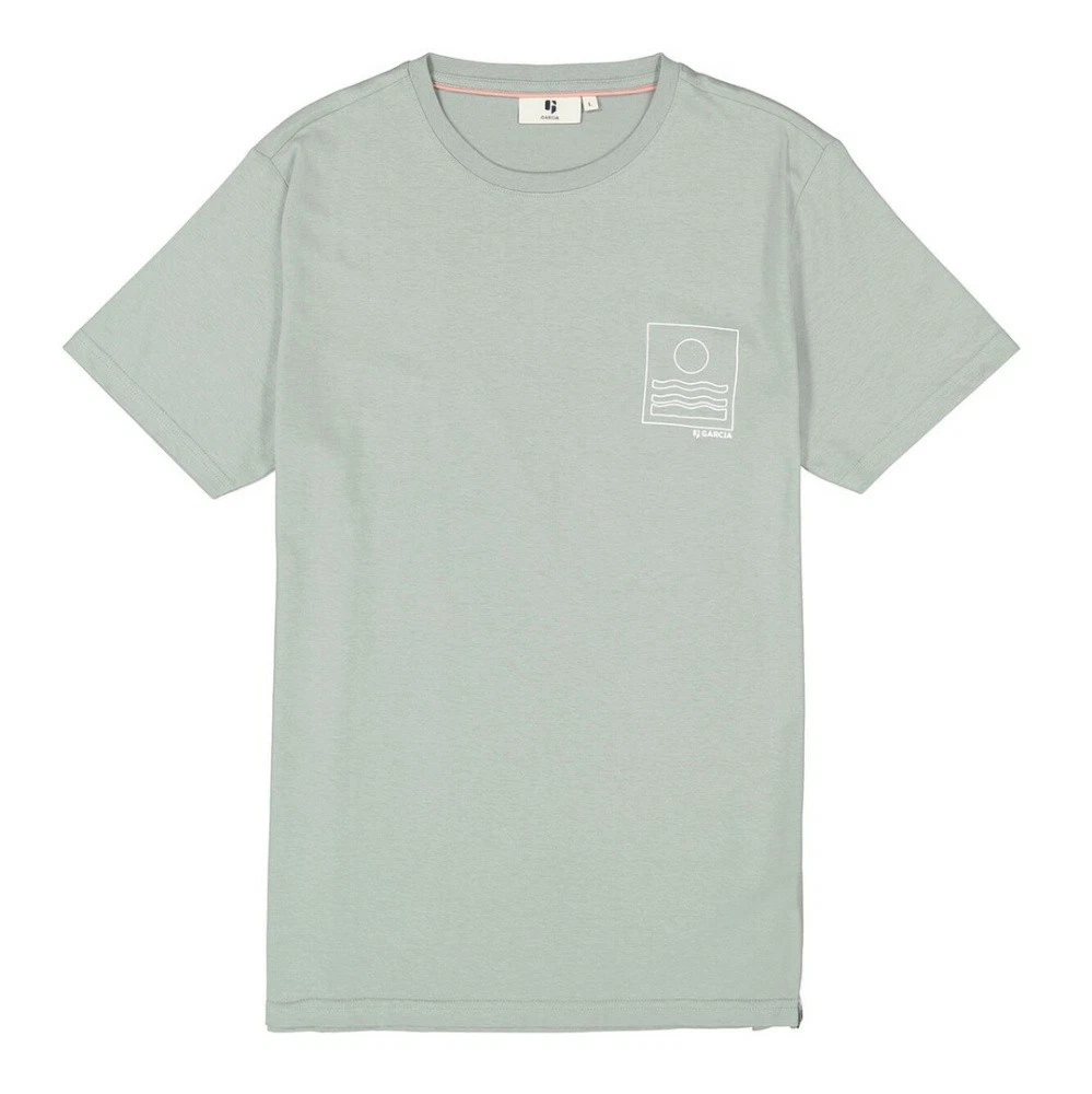 Garcia Maglietta a Maniche Lunghe T-Shirt, Cemento, L Uomo