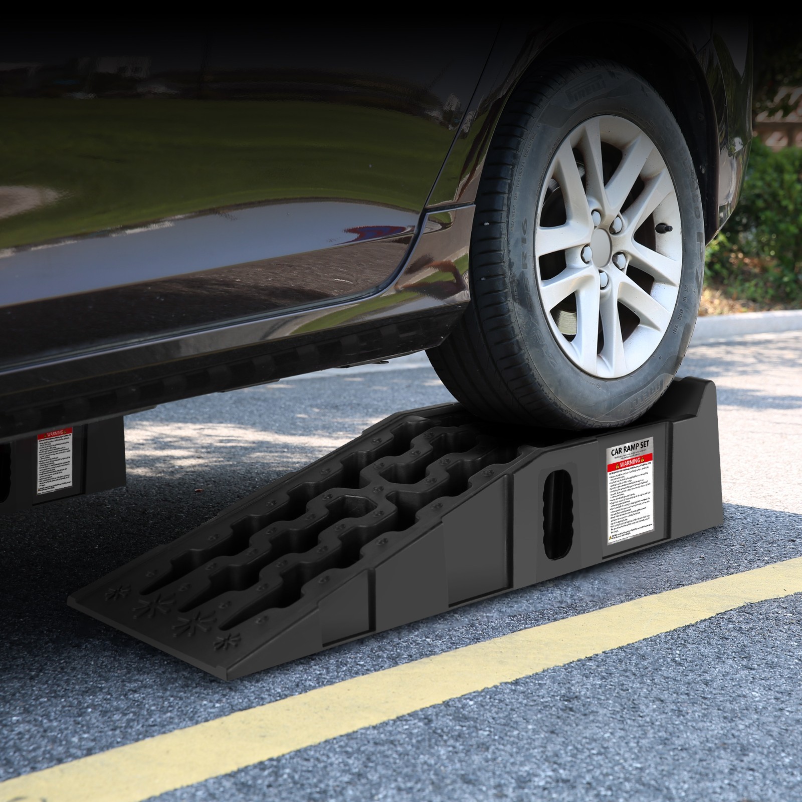 2Pcs Car Maintenance Ramp 7 Ton Vehicle Service Ramp Car Lift
