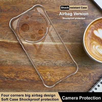 For Xiaomi 17 Ultra, imak Shockproof Airbag Clear Soft Case Cover