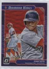 2021 Panini Donruss Optic Diamond Kings Red Wave Prizm Juan Soto #20 sh7