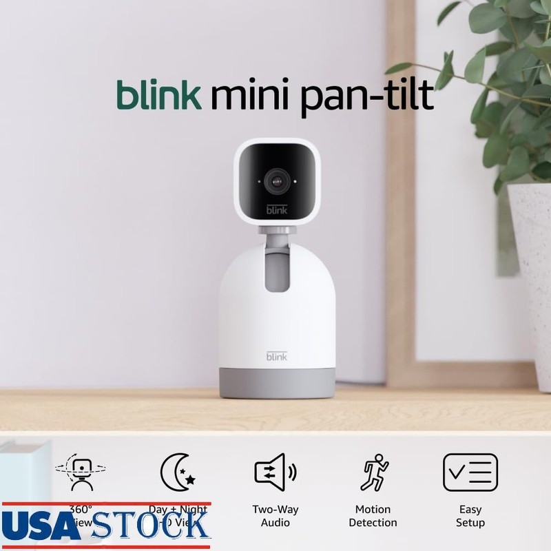 360&deg; Mini Security Camera HD Motion Alerts Infrared Night V