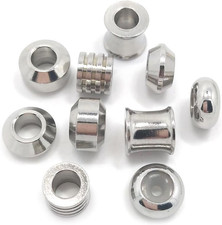 Stainless Steel Beads 20Pcs Stainless Steel Large Hole Beads Fit European Bracel