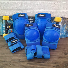 Adult  Kid Knee Pads Elbow Pads and Wrist Guards for Roller Inline Skating S...