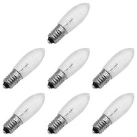 Weihnachts-Ersatzlampen E10 GlüHlampe 34V 3W Warmweiß 2200K 13Lm Klar 7 StüCk