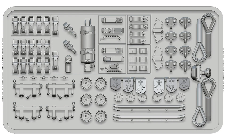 BSKD35006A , Panzer III Detail Set (3D PRINTED), BSK Model, Scale 1/35 - Image 2 of 2