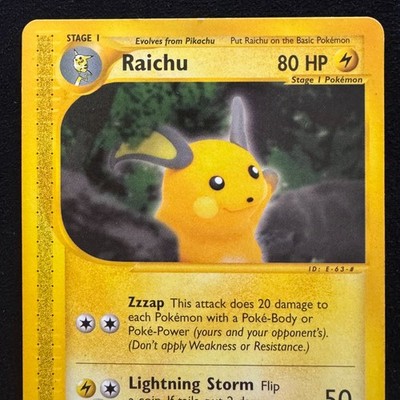ポケモンカード Raichu 27/144 Skyridge Pokemon Card Skyridge Raichu 27/144 E-Series Pokemon Regular Non