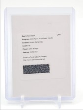 JALEN BRIDGES 2025-26 PANINI PRIZM BLACK ROOKIE SIGNATURES RC AUTO Q6846