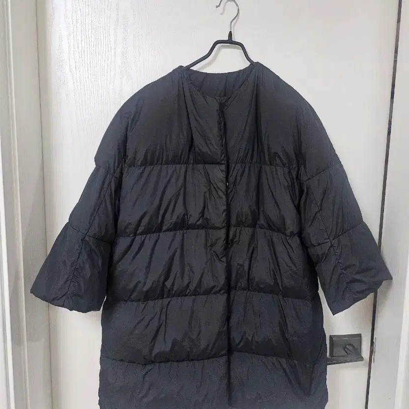 Reversible Quilted Padding Jacket - Black, Short … - image 3