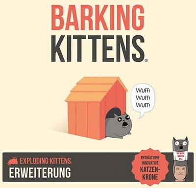 Kartenspiel Exploding Kittens - Barking Kittens Erweiterung NEU/OVP