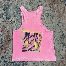Vintage 90s Gear Aqua Socks Pink Promo Tank Top T Shirt Tee Sz L Nike Stringer