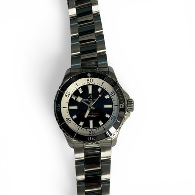 Breitling Superocean 42 Automatic 42 Black Dial Full Set A17375211B1A1 A17375211