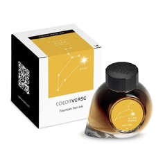 Colorverse Fountain Pen Ink Yellow Leo Glistening 65ml Dye Ink Project Series