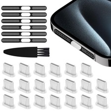 VIWIEU USB C Dust Plug, Type C Anti Plugs Cover Charging Small, White