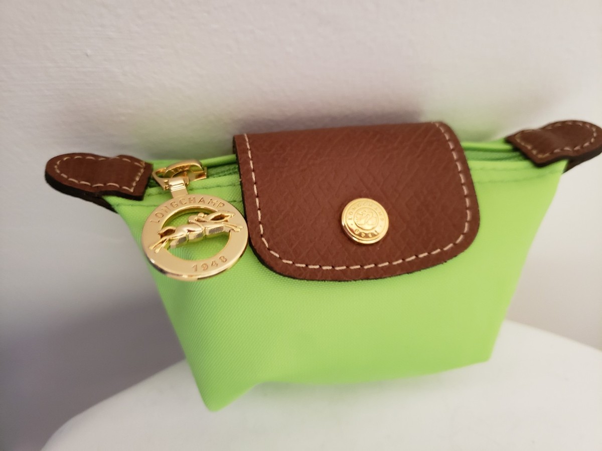 💚 NEW 💚 Longchamp 💚 Le Pliage Mini Case/ Coin Purse in 💚LIME