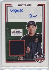 2022 Panini USA Baseball Stars & Stripes Signatures /349 Wyatt Bauer Auto 1e97