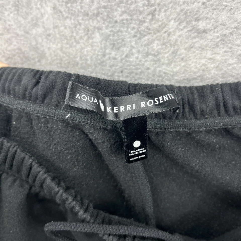 Pantalones deportivos Aqua x Kerri Rosenthal para mujer pequeños negros elásticos Foto 4 de 4