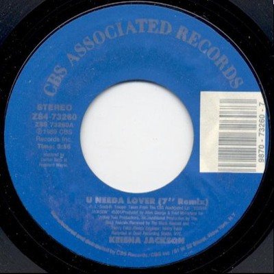 Keisha Jackson - U Needa Lover - Used Vinyl Record 7 - G8100z