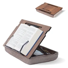 Book Stand for Reading in Bed with Storage – Book Holders for Reading Hands F...