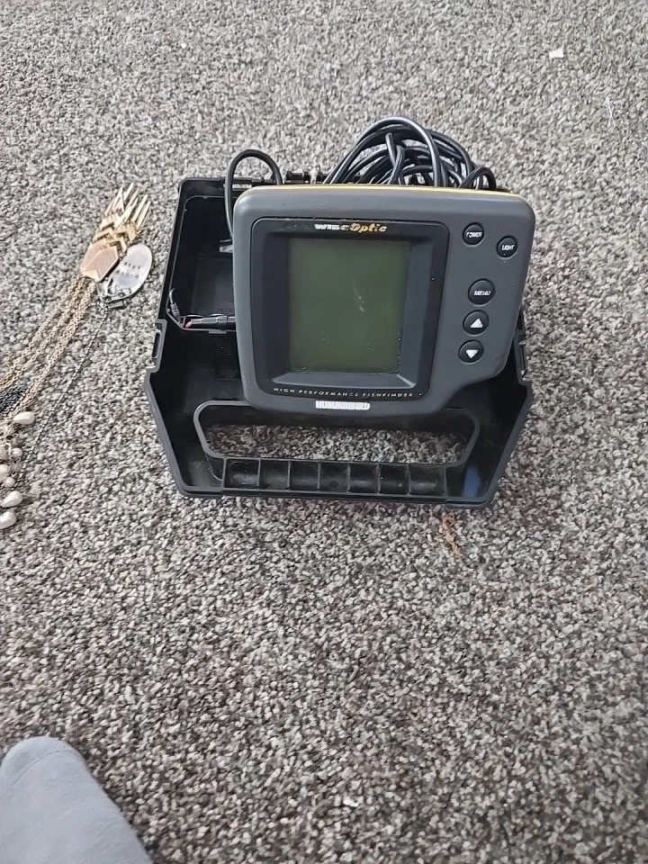 Vintage Humminbird Wide One Portable Fish Finder with Case Transducer - Image 4 of 4