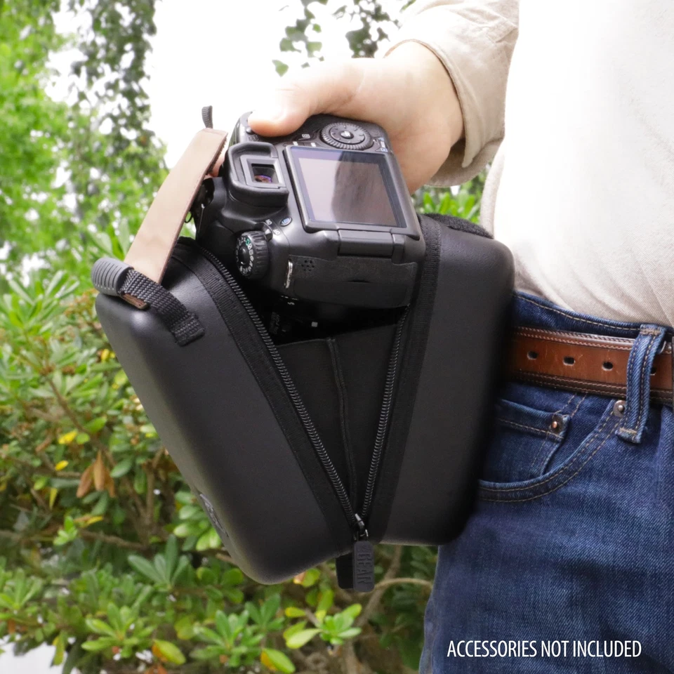 Quick Access DSLR Hard Shell Camera Case w/ Accessory Storage & Padded Interior - Image 4 of 4