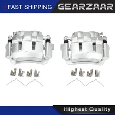 2x Front Brake Calipers for 1999-2004 Ford F-250 F-350 Super Duty Black