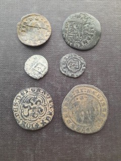 LOTE 6 MONEDAS ANTIGUAS