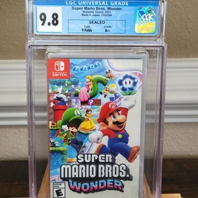 Super Mario Bros Wonder CGC 9.8 A++ 1st Print Nintendo Switch Graded 120234A