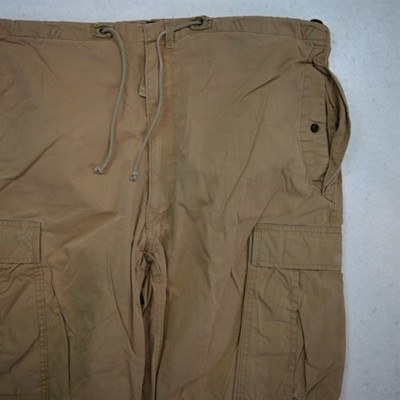 Vtg Y2K 2000s Abercrombie 36x22 Drawstring Paratrooper Cargo Capri