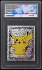 Pikachu S6 Prism Merlin Sticker 1999 Pokemon Graded ACE 9 MINT