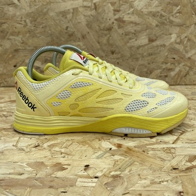 Reebok Les Mills Cardio Ultra Damen Sneaker Schuhe gelb weiß UK 5,5