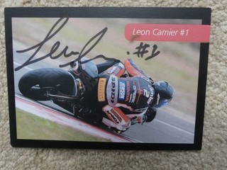 LEON CAMIER HAND SIGNED POST CARD