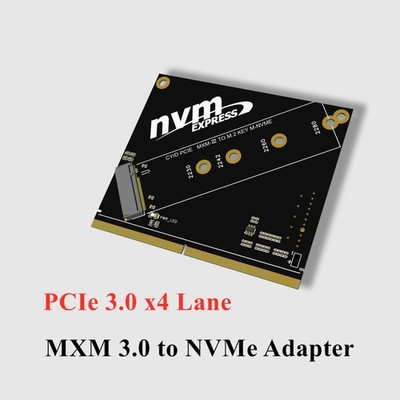 えむページ② New MXM 3.0 Graphics Card Slot to M.2 NGFF NVMe SSD Adapter Card