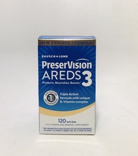 PreserVision AREDS3 Vitamin  Mineral Supplement 120 Soft Gels Exp. 01/2028
