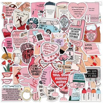 Icicrim Self Love Stickers 50PCS Women Girls Vinyl Waterproof