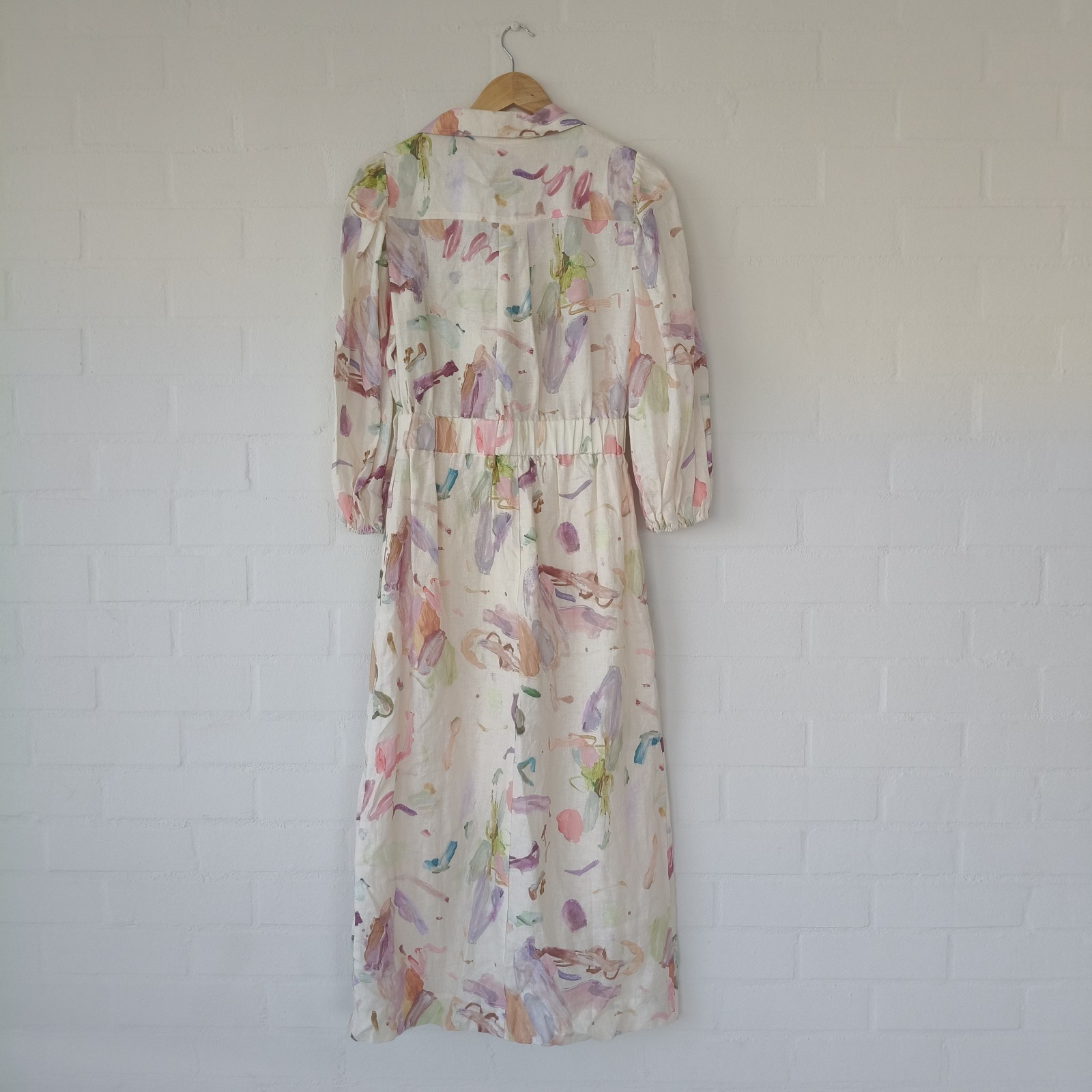 NEW Alemais Annie Rose Linen Rare Shirt Dress Size AU 10 US 6 image 8