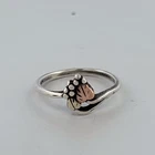 Vintage Colemans Black Hills Gold Sterling Silver 925 12k Gold Size 8.5