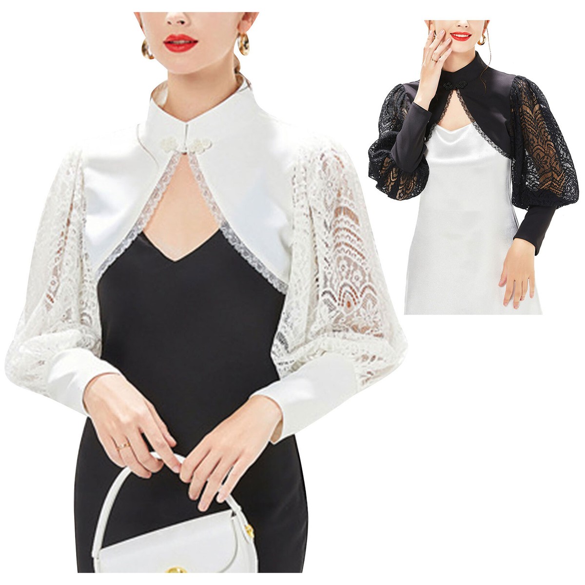 Transformable Pouch-to-Shrug Cardigan - Long Sleeve Open Front Bolero With Thumbholes