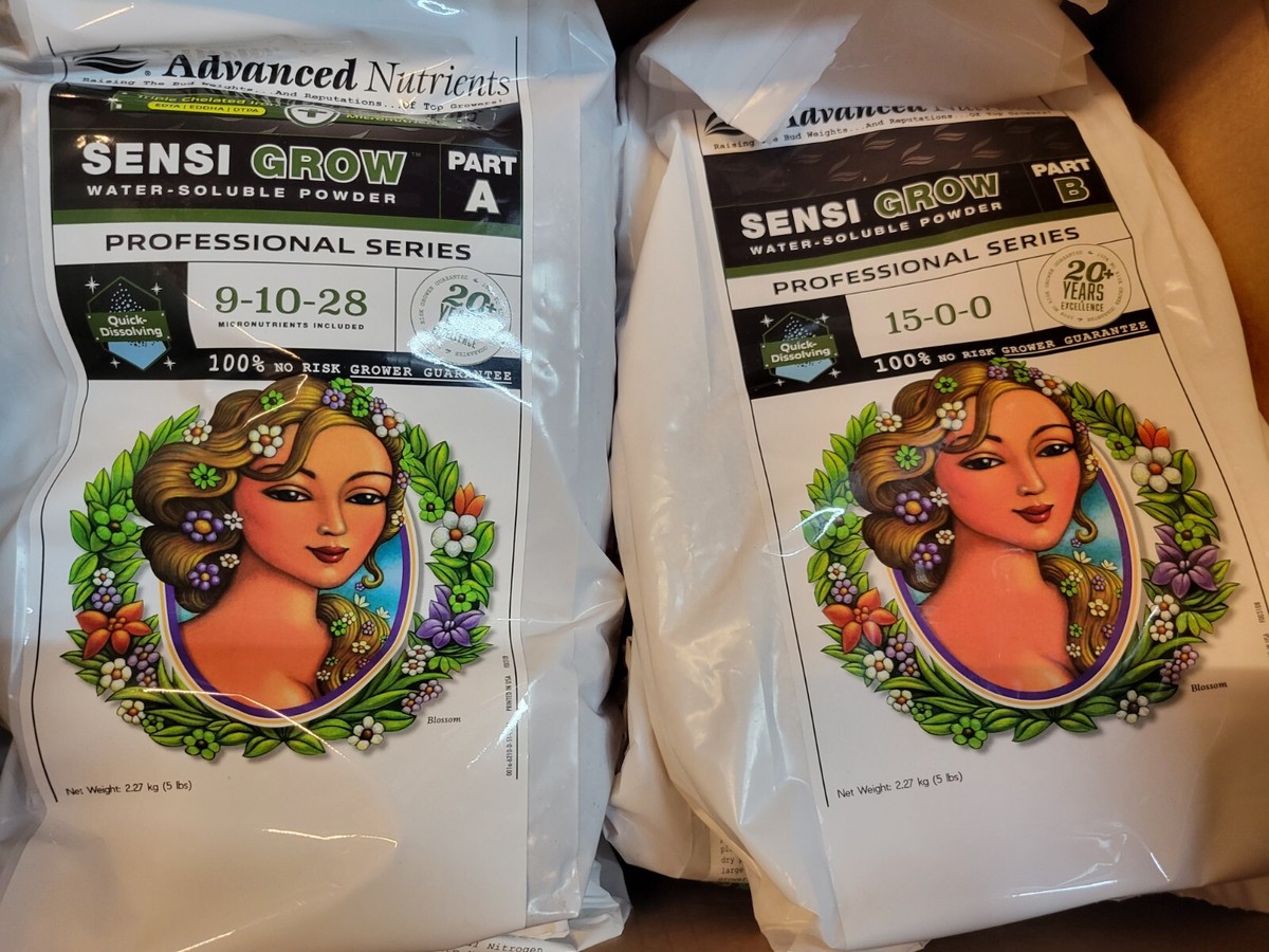 Advanced Nutrients Combo, Sensi Grow A & B, 25 Lbs Each Water