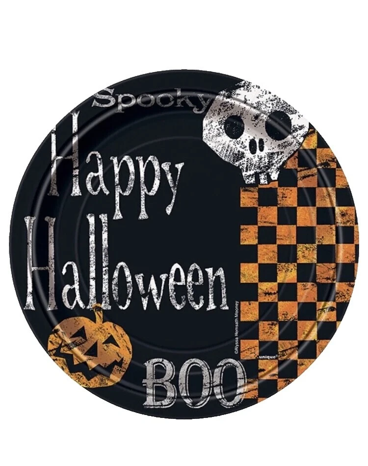 Comprobado Halloween Fiesta plástico Vajilla & serveware