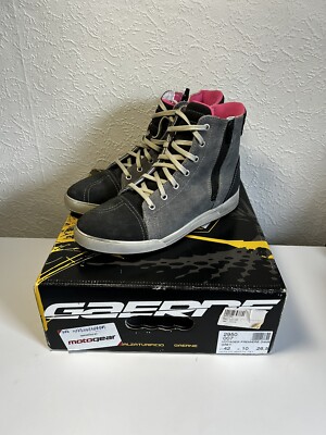 Gaerne Voyager Premiere Lady GTX Motorcycle Boots Pink & Grey With Original Box