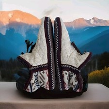 Muk Luks Cozy Indoor Bootie Slippers Women's XL 11-12 Unisex Faux Fur Lining