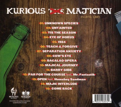 KURIOUS MAJICIAN NEW CD
