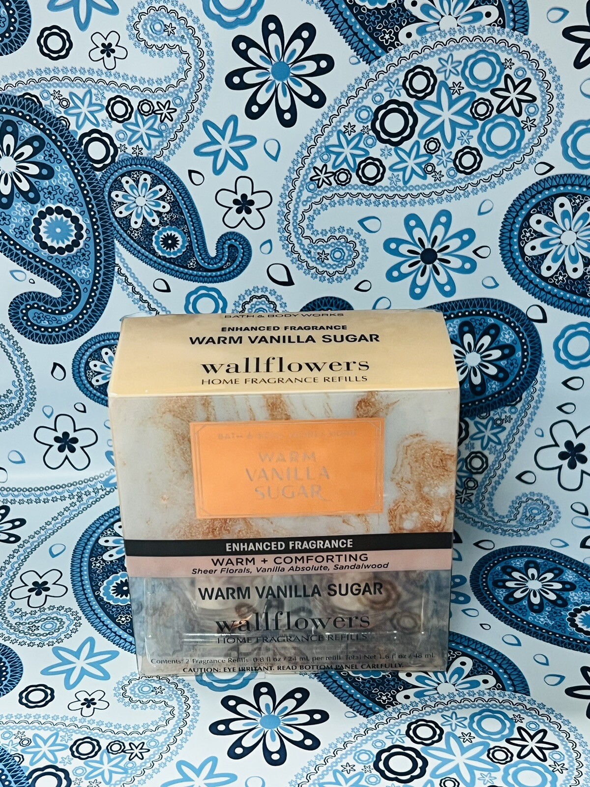 2 Bath & Body Works WARM VANILLA SUGAR Wallflowers Fragrance Refill