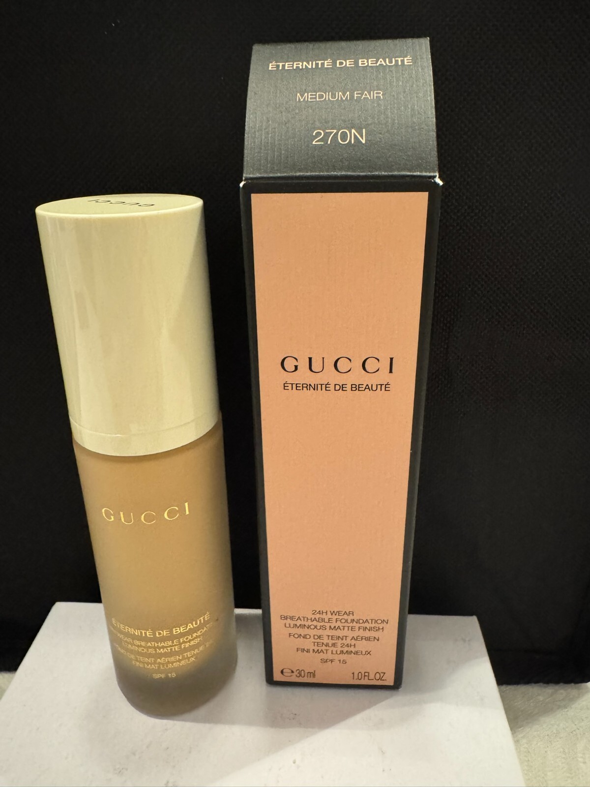 Gucci fond de teint de beauté 270N maquillage longue tenue soirée