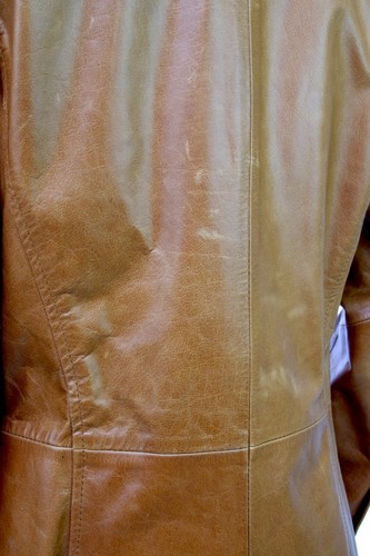 REDSKINS Women's Vintage Cognac Leather Jacket BIBA STARDUST CARAMEL Size M - Picture 5 of 12