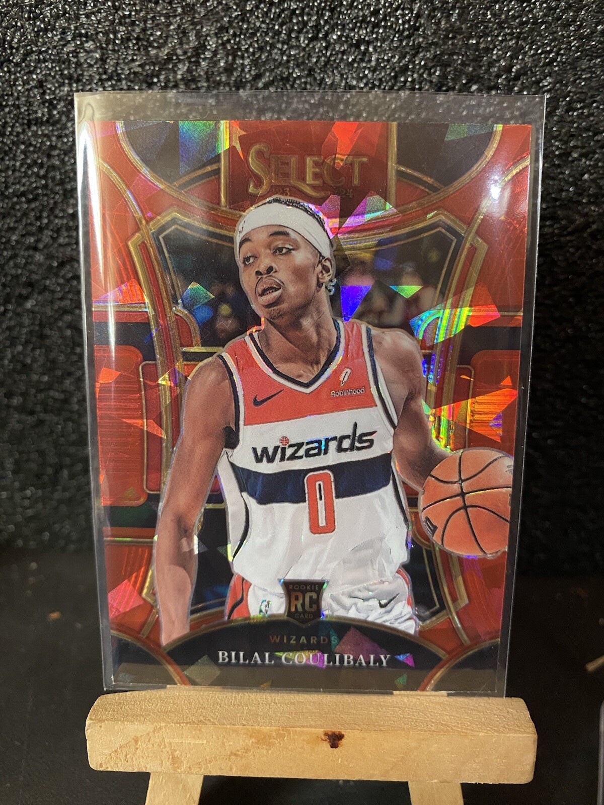 2023-24 Select RED CRACKED ICE Mezzanine PRIZM RC SP  Bilal Coulibaly