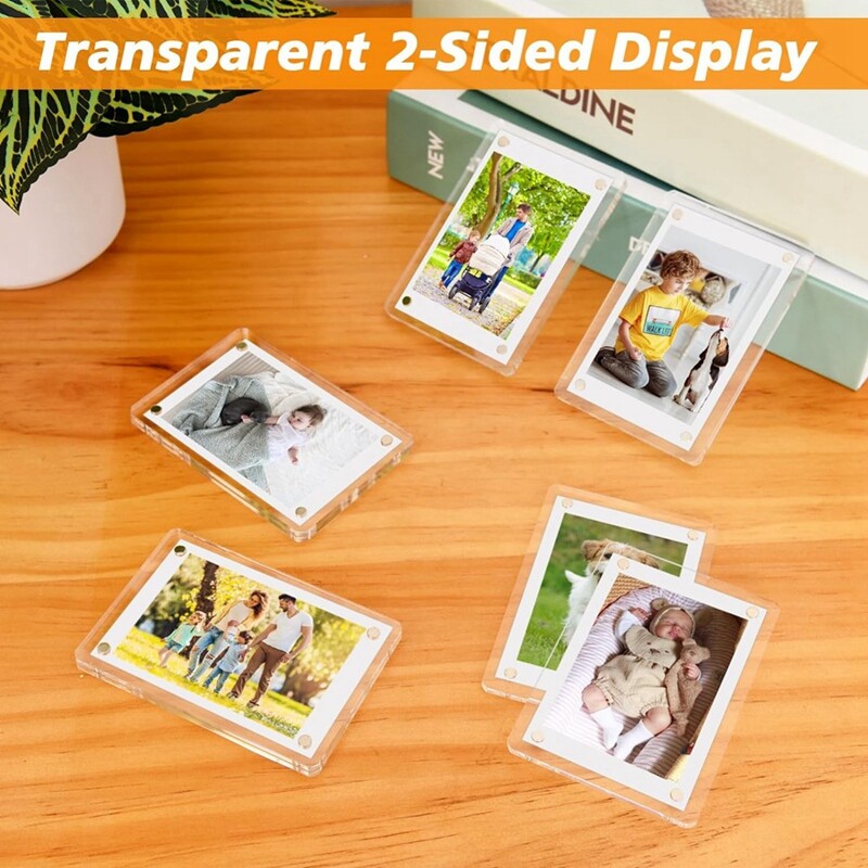 12 Pcs Acrylic Refrigerator Picture Frame Picture Holder Clear Photo4064 6032031600878 eBay