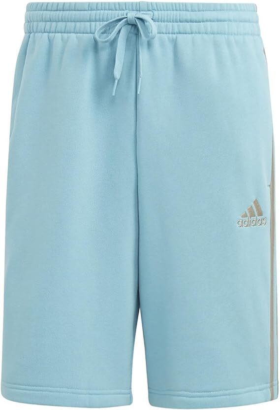 Повседневные мужские флисовые шорты Adidas на шнурке, Синий, Средний размер